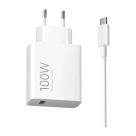 Сетевое зарядное устройство Xiaomi Charging Combo мощностью 100 Вт (USB-A) (GaN) и кабель USB-A — USB-C (1 м) (версия Global) - фото 2