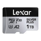 Карта памяти Lexar Professional SILVER PLUS microSDXC UHS-I 1 ТБ (U3, V30, A2) с адаптером
