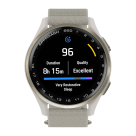 Спортивные часы Garmin Approach S50, нейлоновый браслет ComfortFit цвета «слоновая кость» - фото 4