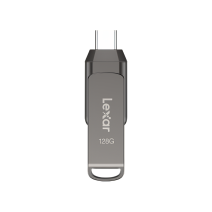 Флеш-накопитель Lexar JumpDrive D400 USB-C, USB-A 3.1 (128 ГБ)