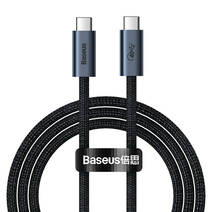 Дата-кабель с нейлоновой оплёткой Baseus Flash Series USB-C/USB-C (1 м, 100 Вт, 40 Гбит/с, 8K 60Гц)