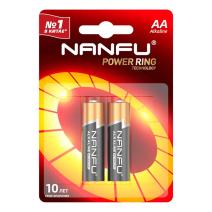 Щелочные «пальчиковые» батарейки NanFu AA (комплект — 2 шт.)