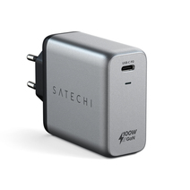Адаптер питания Satechi мощностью 100 Вт (USB-C; GaN, поддержка PD)