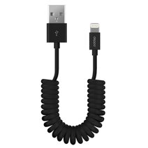 Спиральный дата-кабель Deppa Lightning/USB-A (1,5 м, 2 А, 480 Мбит/с)