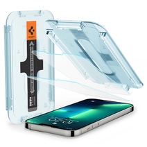 Защитное стекло с установочной формой Spigen GLAS.tR SLIM EZ FIT для iPhone 13 и 13 Pro (2.5D, 9H; олеофобное покрытие; комплект — 2 шт.)