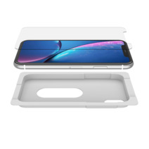 Защитное стекло с установочной формой Belkin ScreenForce InvisiGlass Ultra для iPhone XR и 11 (0,29 мм; олеофобное покрытие) (F8W942)