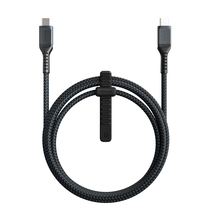 Дата-кабель с кевларовой оплёткой и ремешком Nomad USB-C (1,5 м, 100 Вт, 480 Мбит/с; поддержка PD)