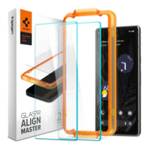 Защитное стекло с установочной рамкой Spigen GLAS.tR AlignMaster для Google Pixel 7a (комплект — 2 шт.)
