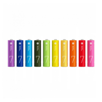 Щелочные «мизинчиковые» батарейки Xiaomi AAA Rainbow Batteries (комплект — 10 шт.) (EAC — Global)