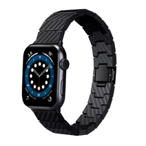Браслет из углеродного волокна с магнитной застёжкой PITAKA для Apple Watch 42, 44, 45 мм и Ultra