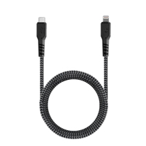 Дата-кабель MFi с оплёткой из фибры и ремешком Energea FibraTough USB-C/Lightning (1,5 м, 3 А, 480 Мбит/с; поддержка Power Delivery)