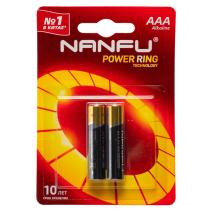 Щелочные «мизинчиковые» батарейки NanFu AAA (комплект — 2 шт.)