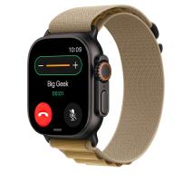 Браслет Apple Alpine Loop, коричневый с чёрной пряжкой, для Apple Watch 44, 45, 46 мм, Ultra и Ultra 2 (дизайн 2024)