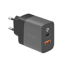 Сетевое зарядное устройство Energea AmpCharge PD30+ мощностью 33 Вт (USB-C, USB-A; поддержка PD, QC 3.0 и PPS)