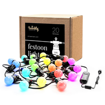 Умная гирлянда Twinkly Festoon Lights Starter Kit (10 м, 20 лампочек G45)