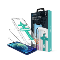 Защитное стекло с установочной формой Deppa для iPhone 12 и 12 Pro (2.5D, 0,3 мм, 9H; олеофобное покрытие; комплект — 2 шт.)
