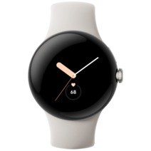 Умные часы Google Pixel Watch, Bluetooth/Wi-Fi, «Полированный серебристый» корпус, ремешок Active цвета «Мел»