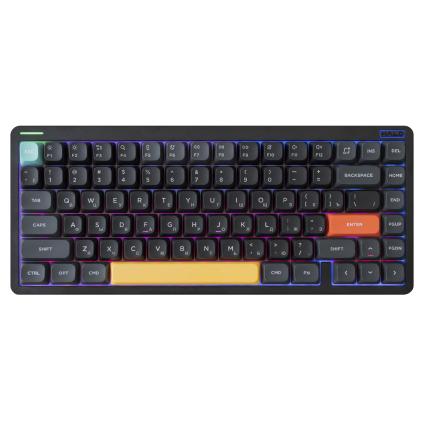 Беспроводная механическая клавиатура NuPhy Halo75 V2 («Чёрный обсидиан» | Obsidian Black)