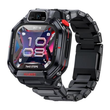Детские умные часы HUAWEI WATCH KIDS X1 Pro Black, пластиковый блочный браслет (версия Global)