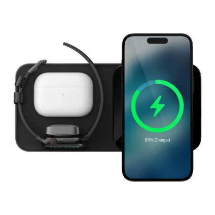 Зарядная станция MagSafe Nomad Base One Max 2-го поколения для iPhone, AirPods и Apple Watch