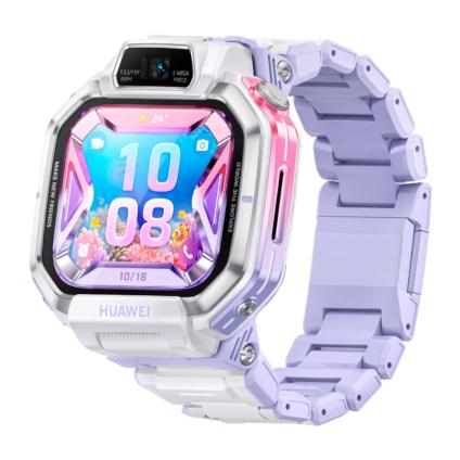 Детские умные часы HUAWEI WATCH KIDS X1 Pro Purple, пластиковый блочный браслет (версия Global)