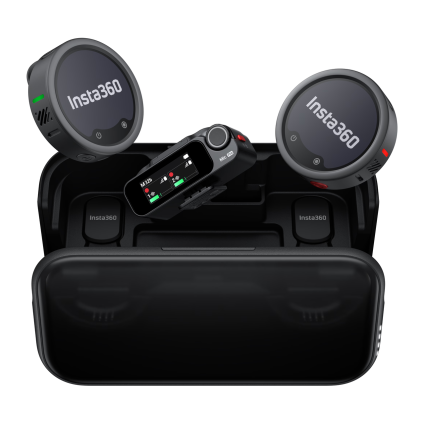 Беспроводной микрофон Insta360 Mic Pro (2 передатчика, приёмник, зарядный футляр)