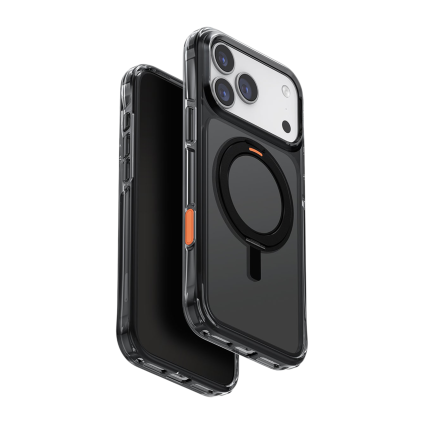 Прозрачный чехол MagSafe с подставкой Uniq Swivix для iPhone 17 Pro Max