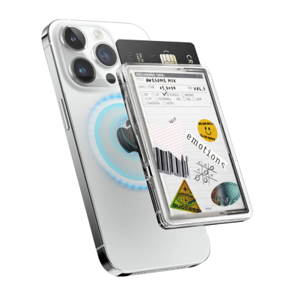 Прозрачный чехол-бумажник MagSafe elago Music Clear Card Pocket