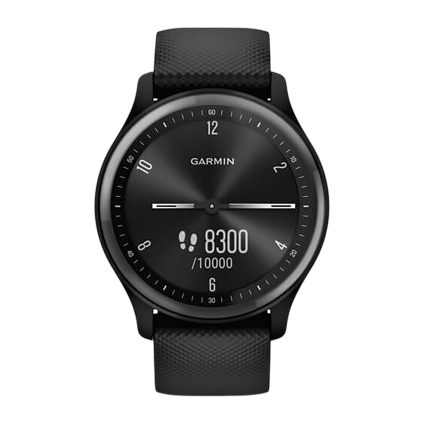 Спортивные часы Garmin vivomove Sport, чёрный силиконовый ремешок
