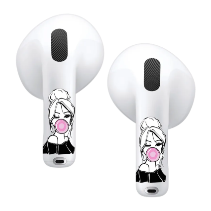Виниловые наклейки VLP Easy Art «Бабл-гам» для AirPods 4