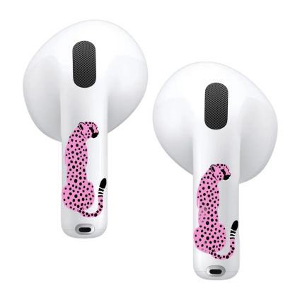 Виниловые наклейки VLP Easy Art «Розовый гепард» для AirPods 4