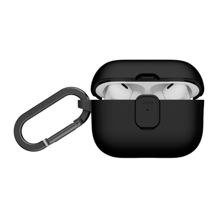 Термополиуретановый чехол с карабином и защёлкой Uniq Clyde для AirPods Pro 3