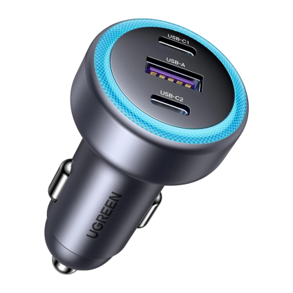 Автомобильное зарядное устройство Ugreen мощностью 30 Вт (2 USB-C, USB-A) (EC307)