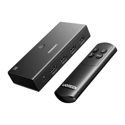 Переключатель Ugreen 3 HDMI — HDMI и пульт дистанционного управления (AW504)