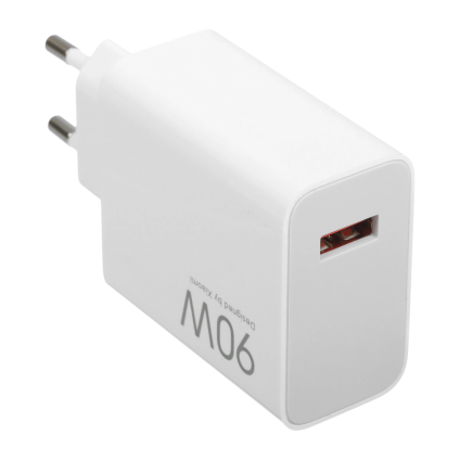Сетевое зарядное устройство Xiaomi HyperCharge Combo мощностью 90 Вт (USB-A) и кабель USB-A — USB-C (1 м) (версия Global)
