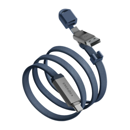 Кабель с оплёткой Energea Sheath Travel USB-A, USB-C — USB-C (USB 2.0) (1,2 м)