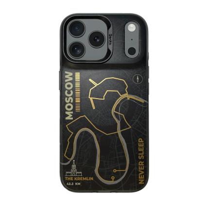 Пластиковый чехол MagSafe Benks Dynamic City «Москва» для iPhone 17 Pro Max