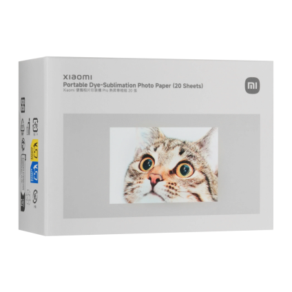 Фотобумага для сублимационной печати Xiaomi Portable Dye-Sublimation Photo Paper (20 листов) (версия Global)