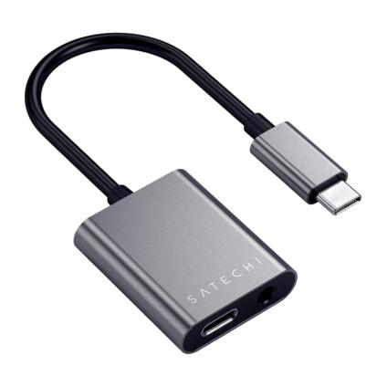 Переходник Satechi USB-C — разъём 3,5 мм TRRS, USB-C