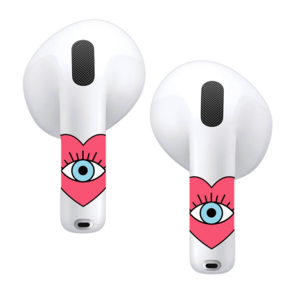 Виниловые наклейки VLP Easy Art «Сердце-глаз» для AirPods 4