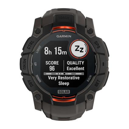 Garmin Instinct 3, 50 мм, Solar, 
ремешок угольного цвета