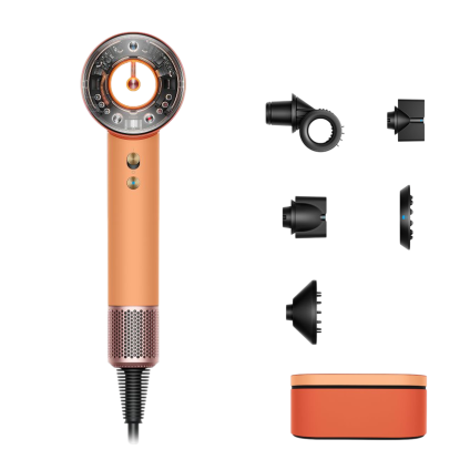 Фен Dyson HD16 Supersonic Nural Hair Dryer Straight+Wavy Gift Edition (Ceramic Apricot/Topaz) (2026)