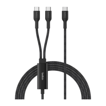 Кабель с оплёткой Belkin BoostCharge Pro USB-C — 2 USB-C (USB 2.0) (1,5 м) (CAC004)