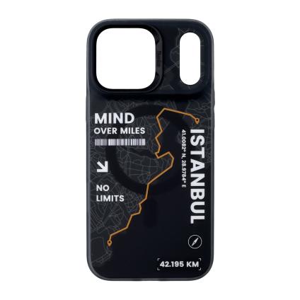 Пластиковый чехол MagSafe Benks Dynamic City «Стамбул» для iPhone 17 Pro Max
