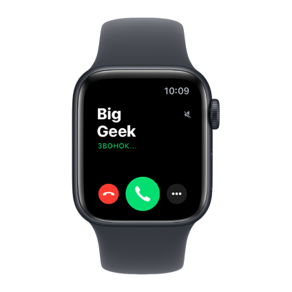 Apple Watch SE 3,40мм,ремешок 
Sport Band тёмная ночь 2025 S/M