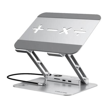 Регулируемая складная металлическая подставка и USB-хаб CABLETIME для MacBook Air и Pro 13–16"