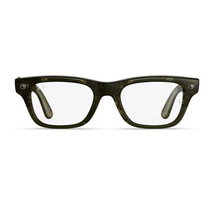 Умные очки Ray-Ban Blayzer Optics (Gen 2) (Shiny Transparent Dark Olive/Clear)
