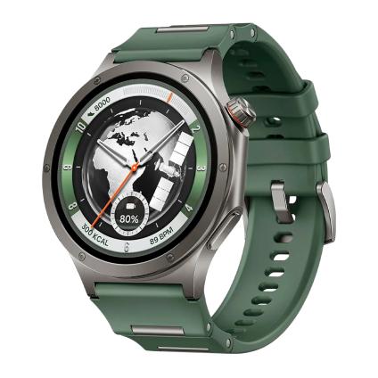 Умные часы OnePlus Watch 4 Evergreen Titanium, ремешок из фторкаучука (версия Global)