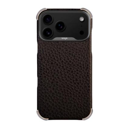Кожаный чехол MagSafe Vaja Buckler Grip Floater V-Mag для iPhone 17 Pro Max