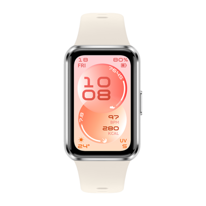 Фитнес-браслет HUAWEI Band 11 Aluminum, белый ремешок (версия Global)